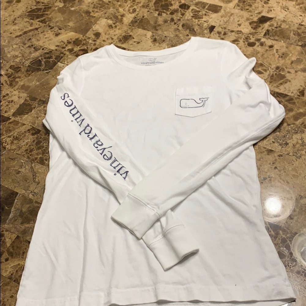 Vineyard Vines white long sleeve T Shirt
